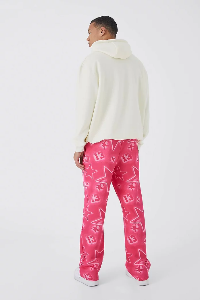 Tall Relaxed All Over Graffiti Sweatpants | boohooMAN USA Tall Relaxed All Over Graffiti Sweatpants | boohooMAN USA